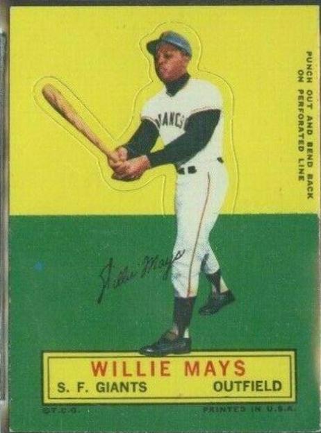 Willie Mays Baseball Cards 1964 Topps Stand Up