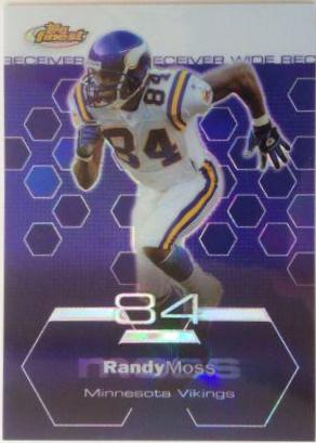 Randy Moss #5 Football Cards 2003 Topps Finest