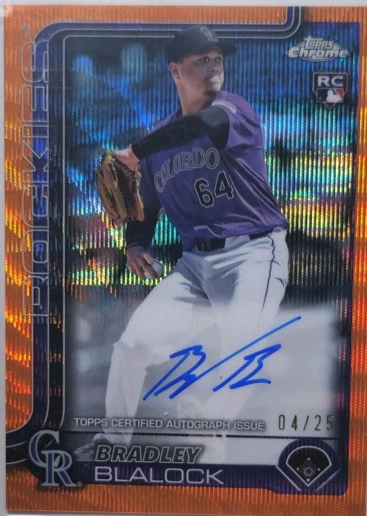 Bradley Blalock [Orange Refractor] #RA-BBL