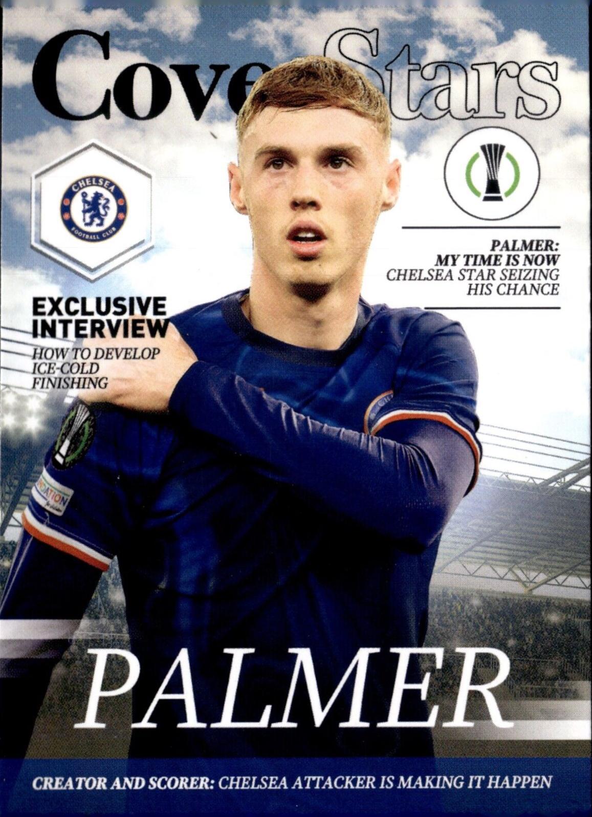 Cole Palmer #CS-15 Soccer Cards 2024 Topps UEFA Cover Stars