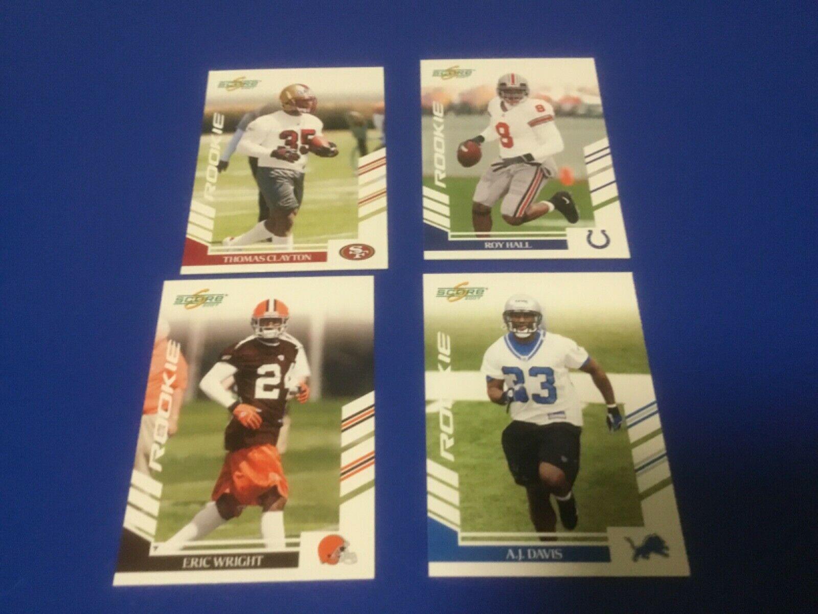 Eric Wright #296 Football Cards 2007 Panini Score