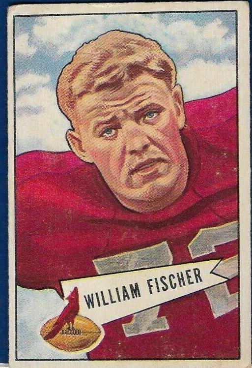 Bill Fischer #47 Football Cards 1952 Bowman Large