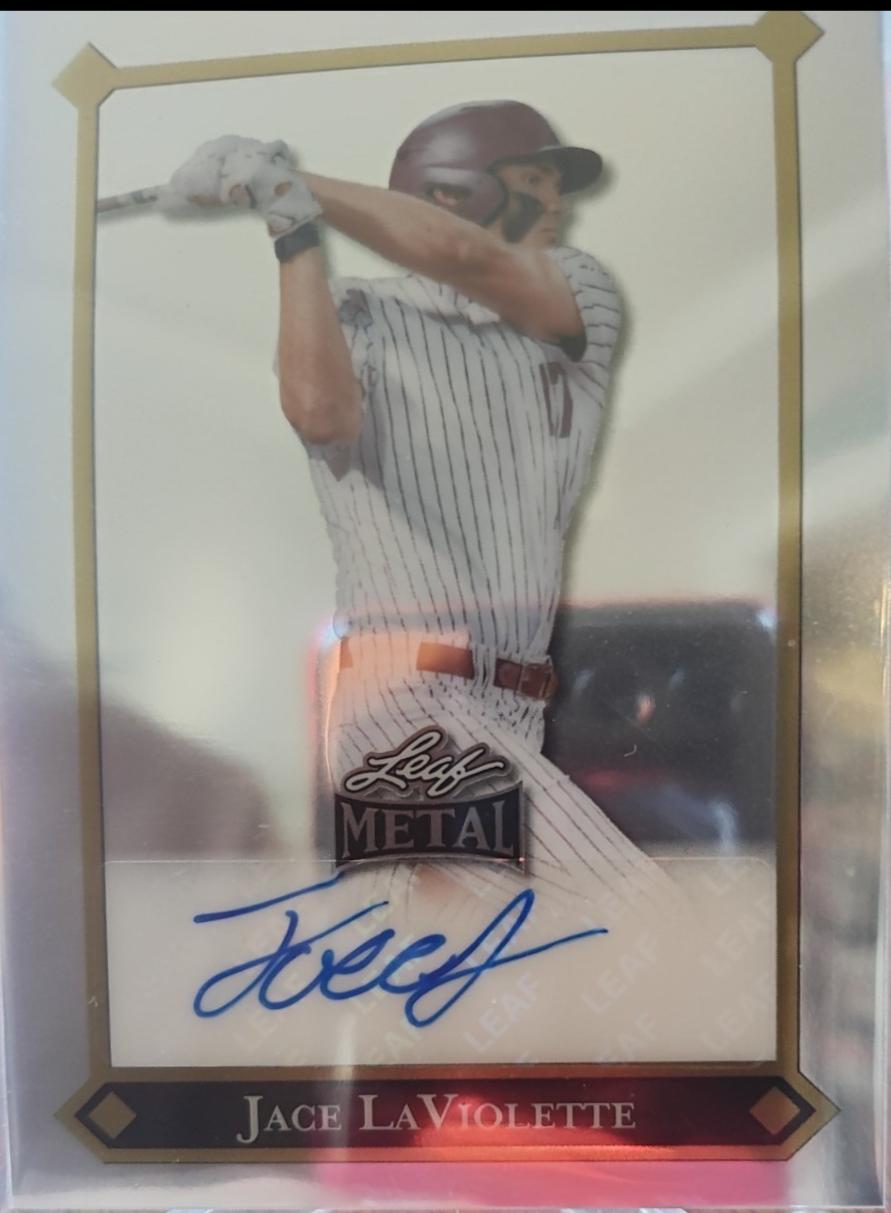 Jace LaViolette #LGR-JL1 2025 Leaf Metal 1992 Rookies Autograph Baseball