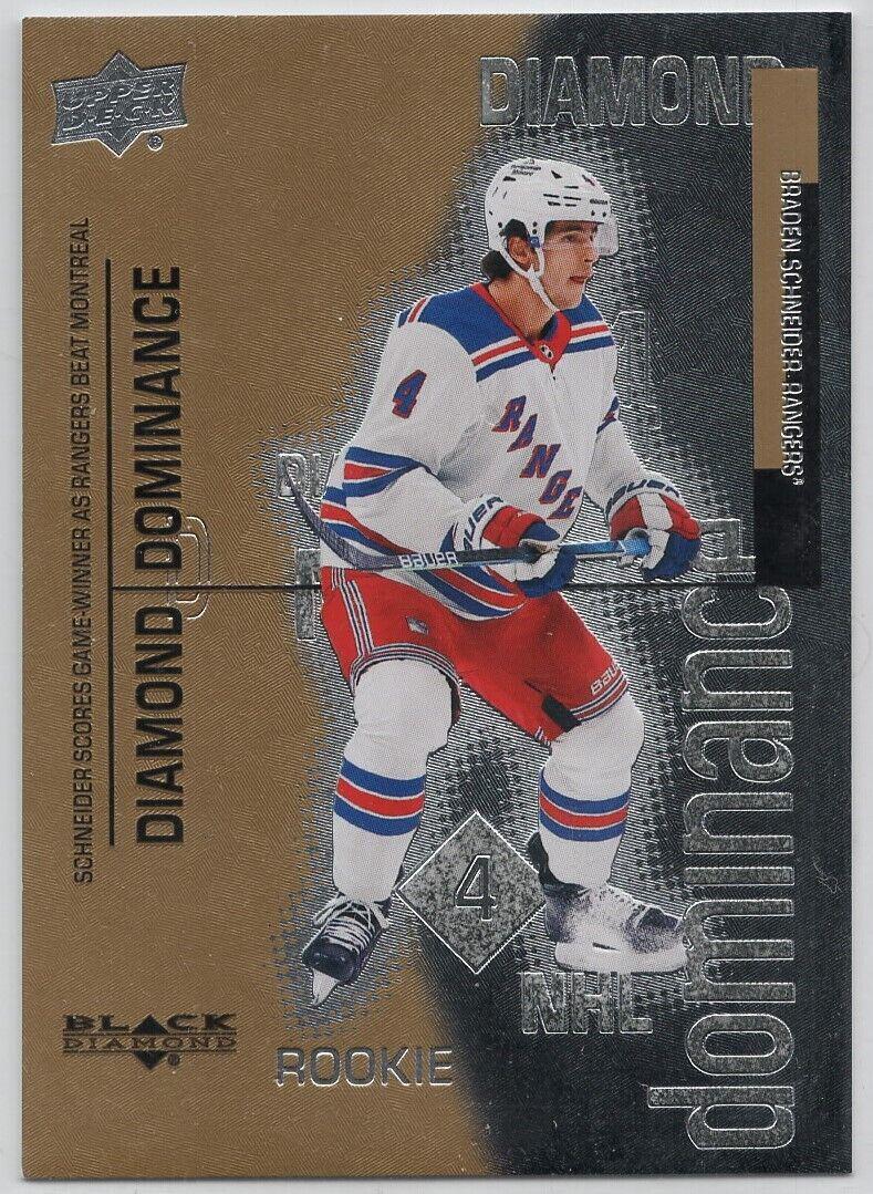 Braden Schneider #DD-31 Hockey Cards 2022 Upper Deck Black Diamond Dominance