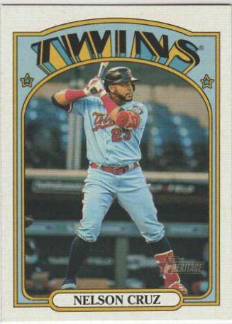 Nelson Cruz #307 2021 Topps Heritage Baseball