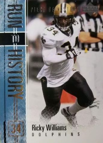 Ricky Williams #RH-2 Football Cards 2002 Upper Deck Piece of History Run to History