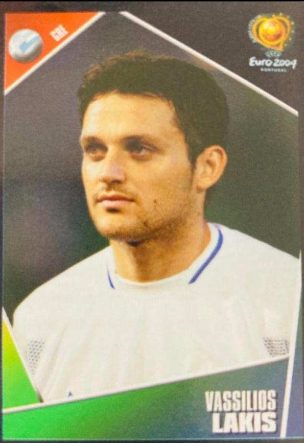 Vassilios Lakis #41 Soccer Cards 2004 Panini UEFA Euro