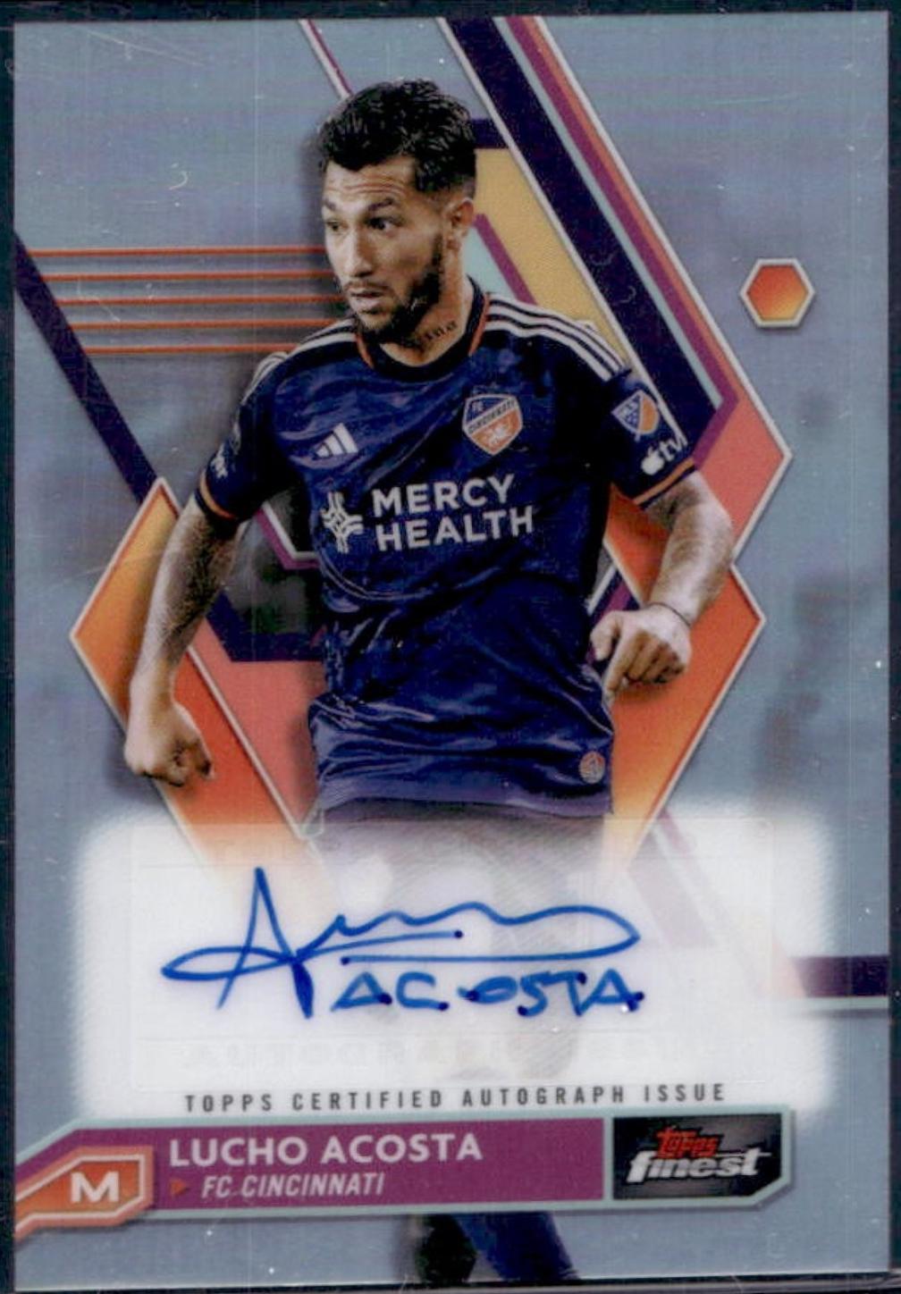 Lucho Acosta #A-LA 2023 Finest MLS Autograph
