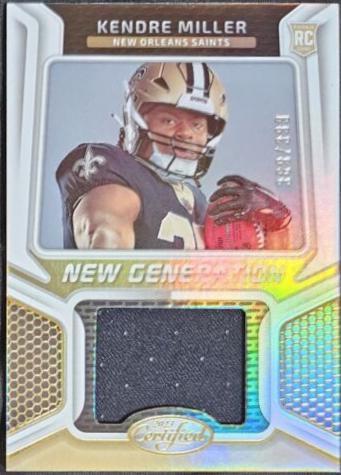 Kendre Miller #NGJM-37 Football Cards 2023 Panini Certified New Generation Jerseys Mirror