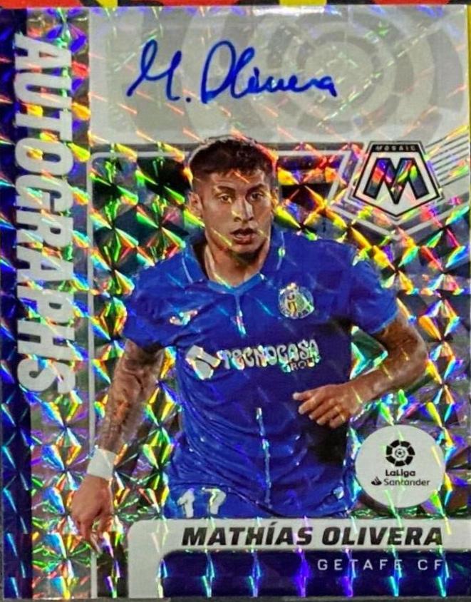 Mathias Olivera #AM-MO Soccer Cards 2021 Panini Mosaic LaLiga Autographs