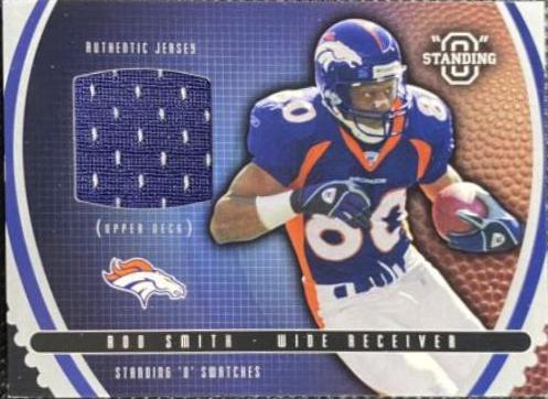 Rod Smith #SW-RS Football Cards 2003 Upper Deck Standing O Swatches