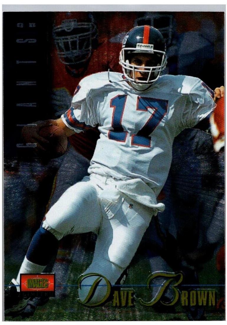 Dave Brown #37 Football Cards 1995 Classic Images Limited