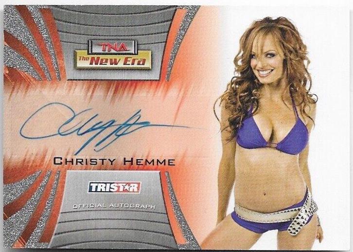 Christy Hemme #A31 Wrestling Cards 2010 TriStar TNA New Era Autographs