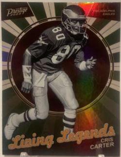 Cris Carter #LL-11 Football Cards 2023 Panini Prestige Living Legends