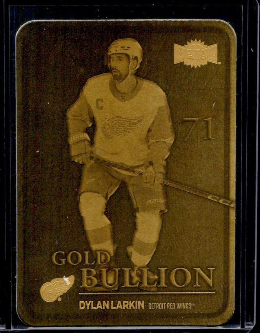 Dylan Larkin #GB-31 Hockey Cards 2024 SkyBox Metal Universe Gold Bullion