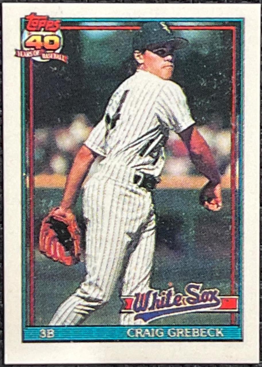 Craig Grebeck #446 Baseball Cards 1991 Topps Micro