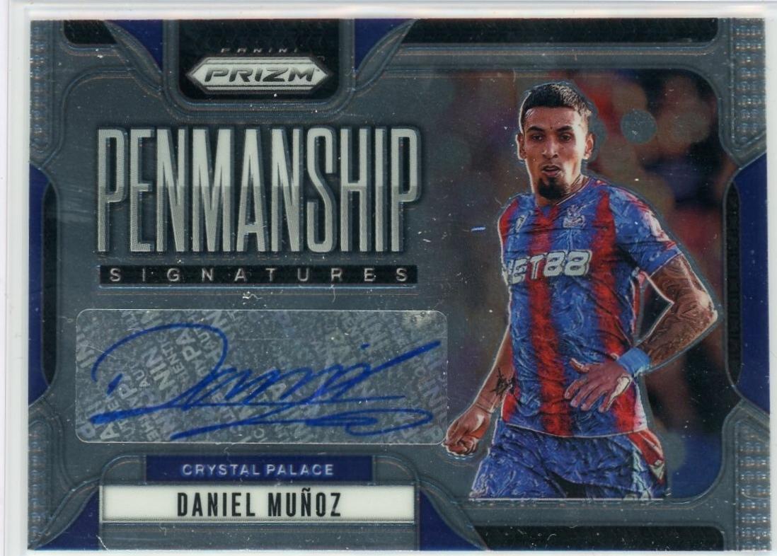 Daniel Munoz #29 Soccer Cards 2024 Panini Prizm Premier League Penmanship