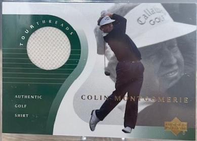 Colin Montgomerie #TT-CM Golf Cards 2001 Upper Deck Tour Threads