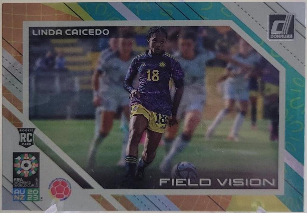 Linda Caicedo #3 Soccer Cards 2023 Donruss FIFA Women's World Cup Field Vision