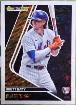 Brett Baty #BG-15 Baseball Cards 2023 Topps Update Black Gold