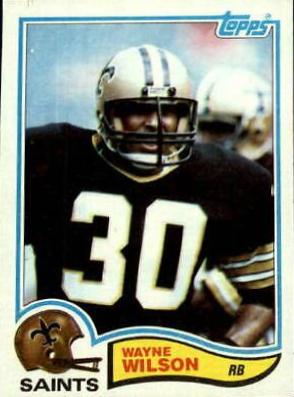 Wayne Wilson #414 Football Cards 1982 Topps