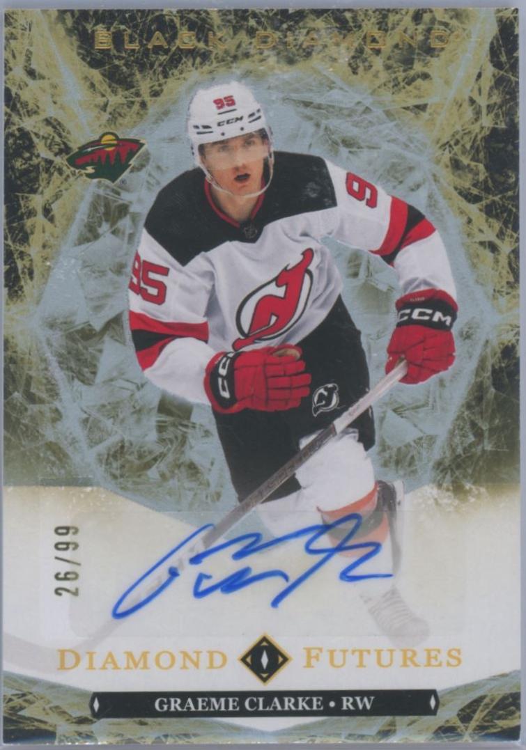Graeme Clarke #BDF-GC Hockey Cards 2024 Upper Deck Black Diamond Futures Autograph