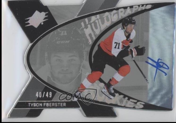 Tyson Foerster #HGR-TF Hockey Cards 2023 SPx Auto Holograph Rookies