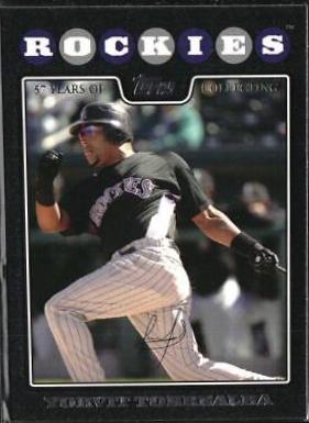 Yorvit Torrealba #11 Baseball Cards 2008 Topps