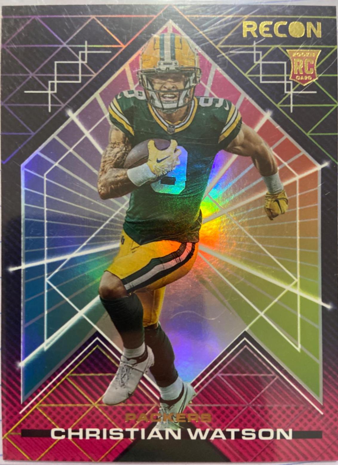 Christian Watson #REC-5 Football Cards 2022 Panini Chronicles Recon