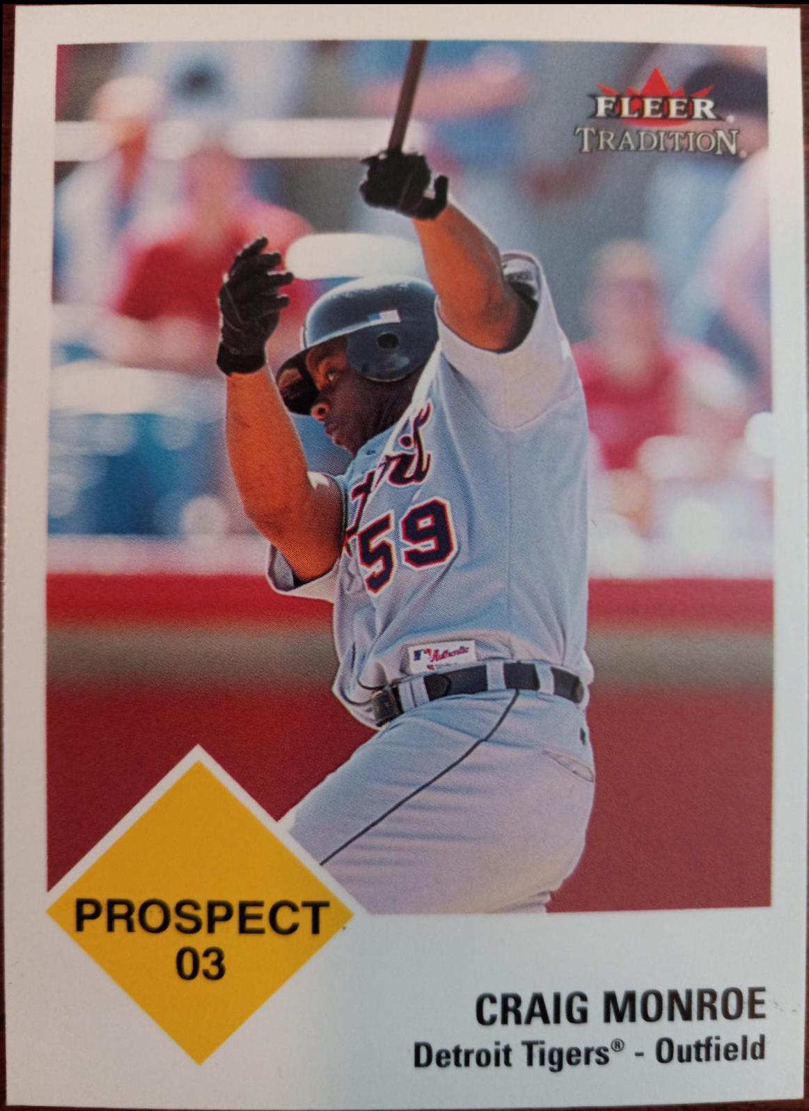 Craig Monroe #454 Baseball Cards 2003 Fleer Tradition