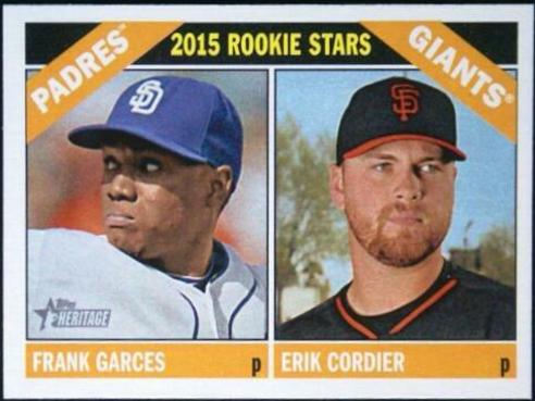 Frank Garces,Erik Cordier #27 Baseball Cards 2015 Topps Heritage