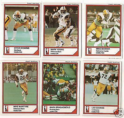 Mike McIntyre #47 Football Cards 1984 Jogo CFL