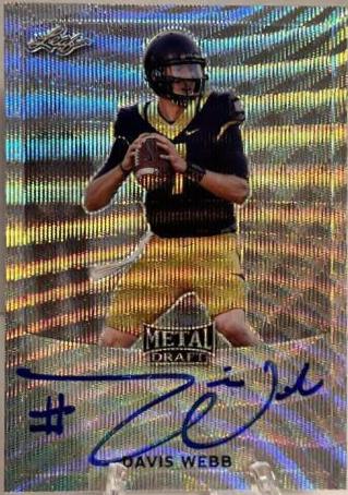 Davis Webb #BA-DW3 2017 Leaf Metal Draft Autographs Football