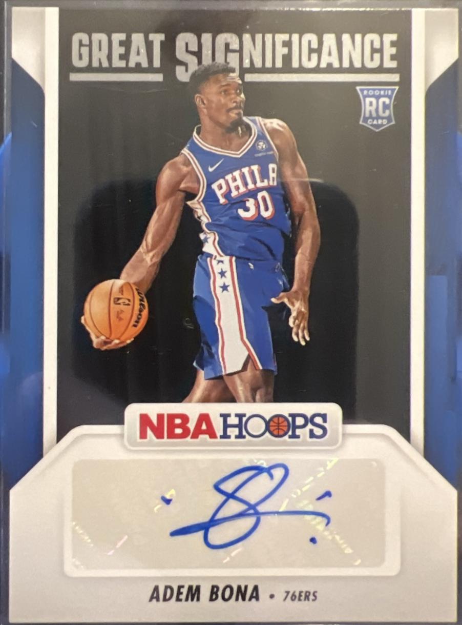 Adem Bona #GS-ABP Basketball Cards 2024 Panini NBA Hoops Great SIGnificance