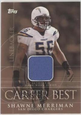 Shawne Merriman #CBR-SM Football Cards 2009 Topps Career Best Jerseys