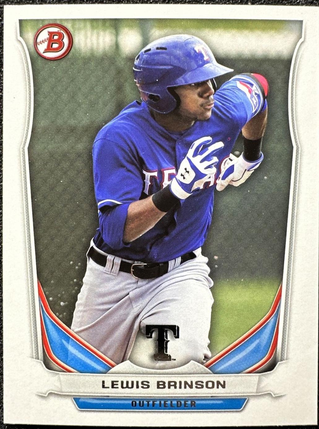 Lewis Brinson #TP-53 2014 Bowman Draft Baseball Top Prospects
