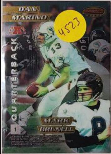Steve Young, Kerry Collins, Dan Marino, Mark Brunell #1 Football Cards 1996 Bowman's Best Mirror Image