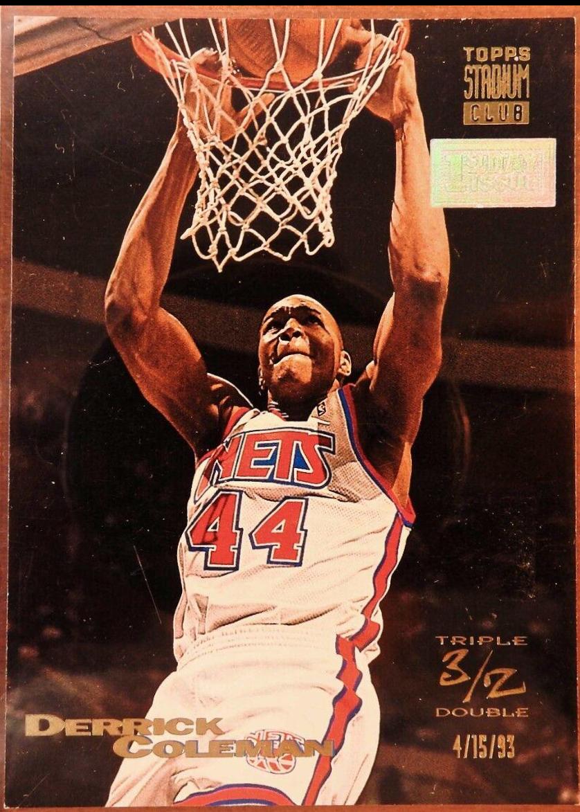 Derrick Coleman #101 1993-94 Stadium Club Basketball