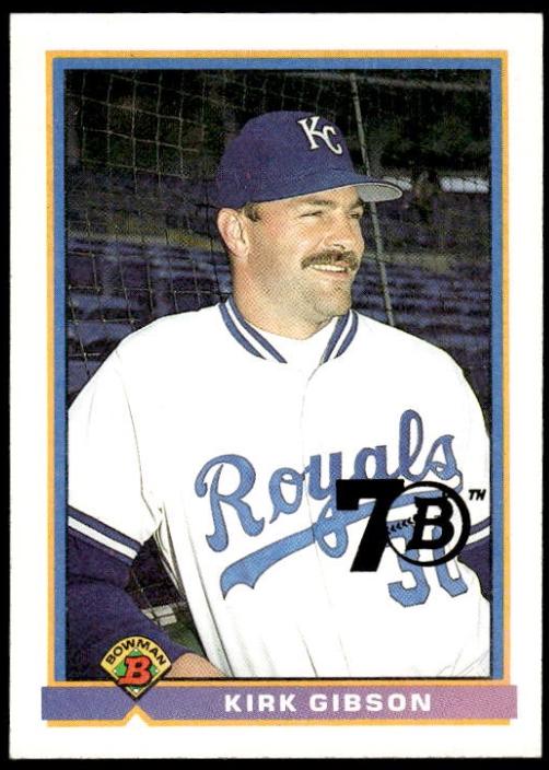 Kirk Gibson #302 2017 Bowman 1991 Buybacks Baseball
