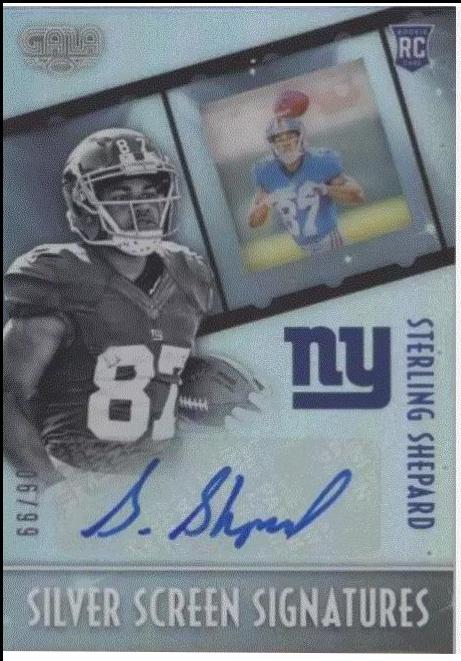 Sterling Shepard #SSR-SS Football Cards 2016 Panini Gala Silver Screen Signatures