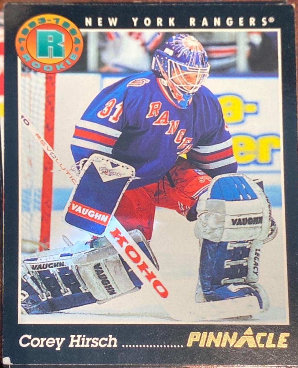 Corey Hirsch #220 Hockey Cards 1993 Pinnacle
