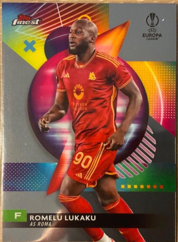 Romelu Lukaku #5 2023 Topps Finest UEFA Club