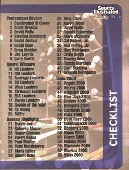 Checklist #1-118 #179 Baseball Cards 1999 Sports Illustrated