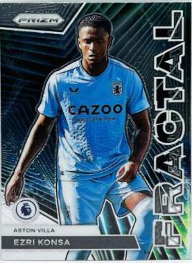 Ezri Konsa #19 Soccer Cards 2022 Panini Prizm Premier League Fractal
