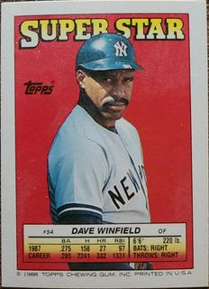 Dave Winfield, S. Dunston, E. Burks