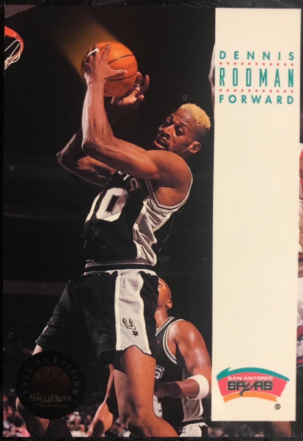 Dennis Rodman #280 Basketball Cards 1993 Skybox Premium