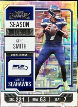 Geno Smith #90 Football Cards 2023 Panini Contenders