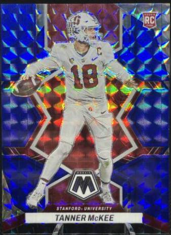 Tanner McKee #6 Football Cards 2023 Panini Mosaic Draft Picks
