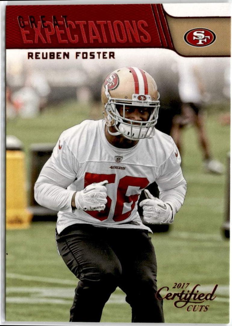Reuben Foster #19 2017 Panini Donruss Certified Cuts Great Expectations Football
