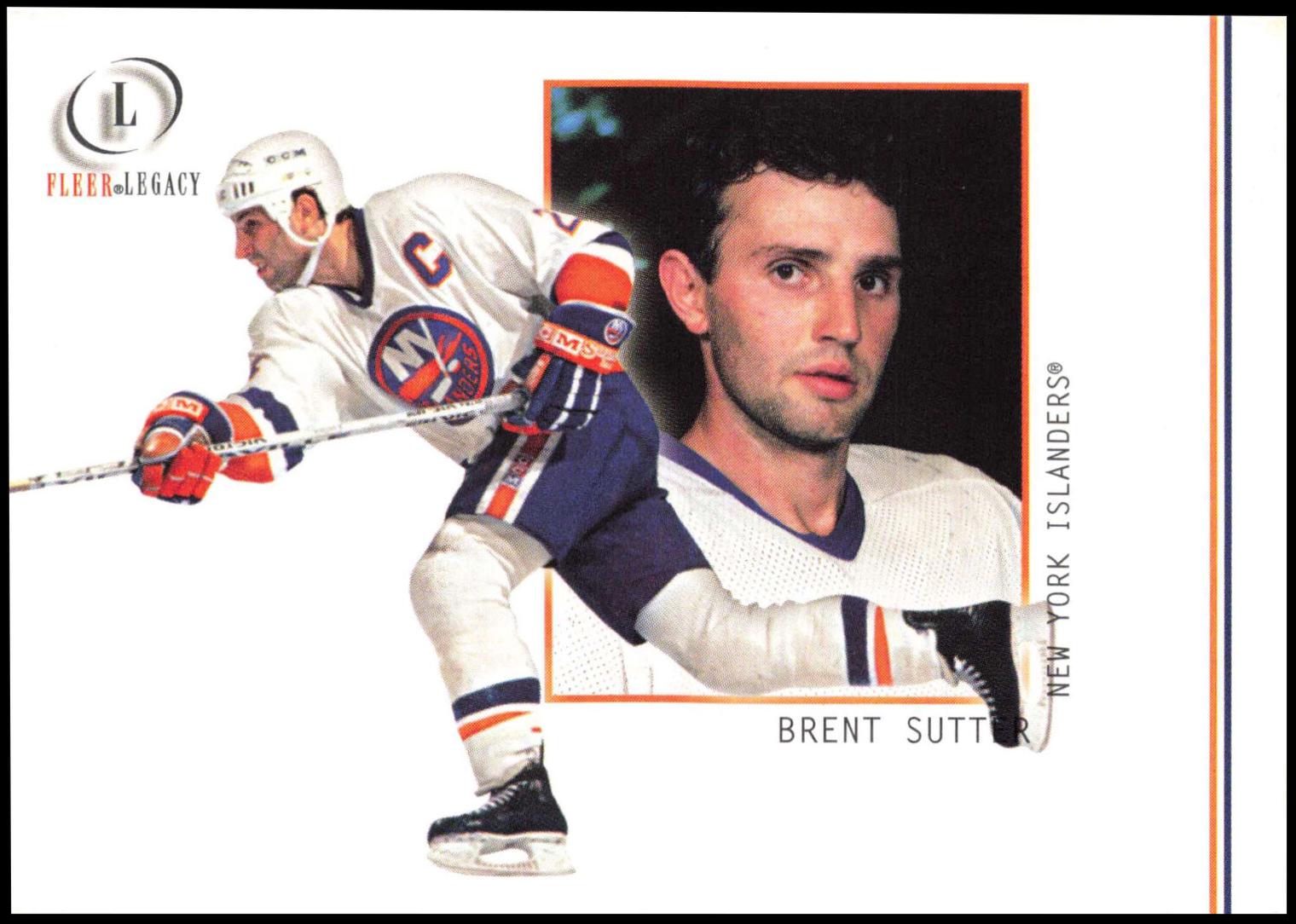 Brent Sutter #54 Hockey Cards 2001 Fleer Legacy